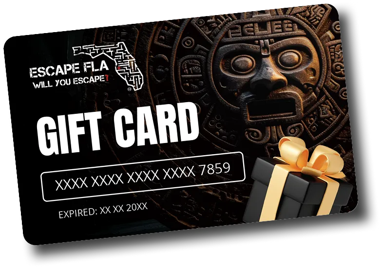 an escape fla gift card example